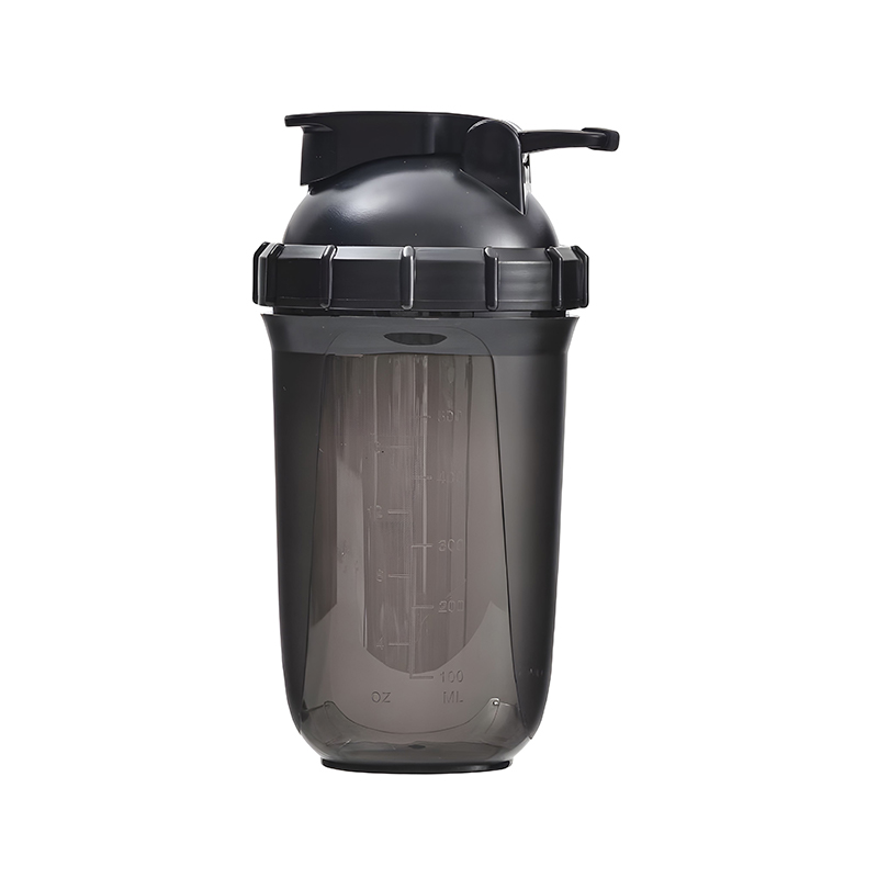 500ml Capsule Shaped Plastic Shaker Water Bottle