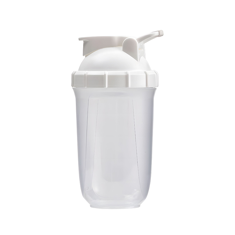 500ml Capsule Shaped Plastic Shaker Water Bottle