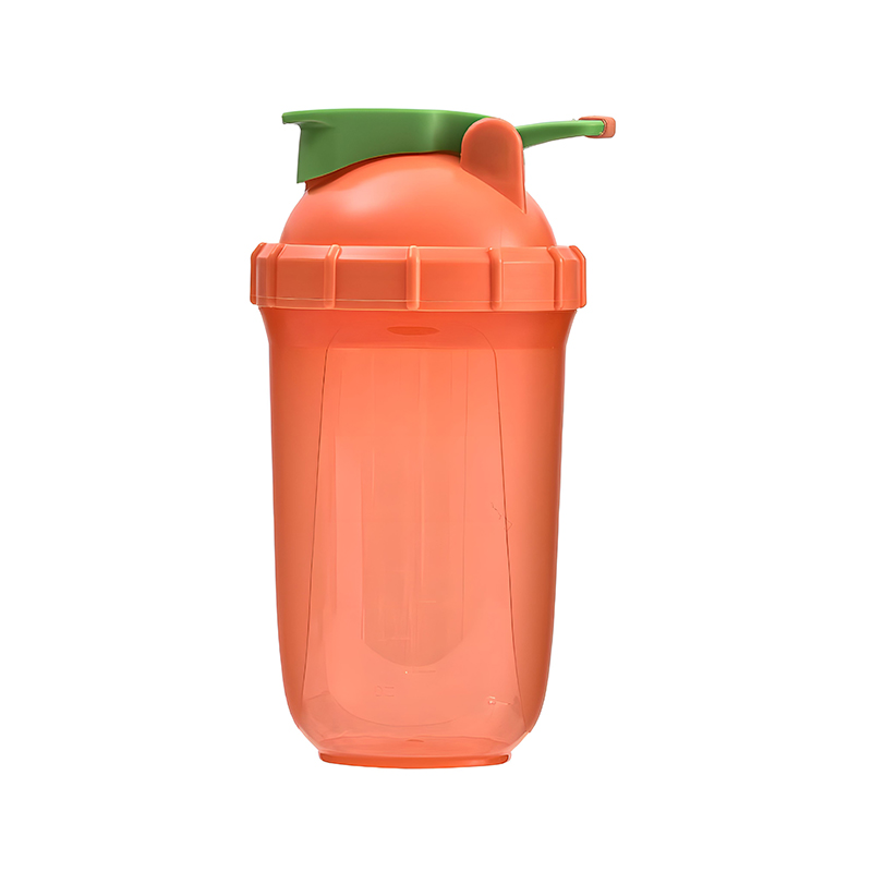 500ml Capsule Shaped Plastic Shaker Water Bottle