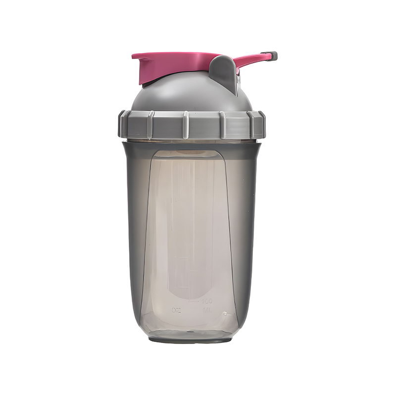 500ml Capsule Shaped Plastic Shaker Water Bottle